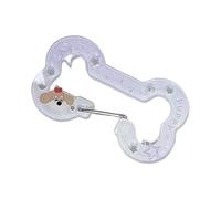 NZVCQVPU Minimalist Bone Shaped Keychain Jewelry Accessory Clear Acrylic Rings Adornment With Delicate Hollow Patterns Fashionable Keychain For Girls
