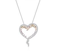 NZVCQVPU Necklace Pendant Necklace Shiny Love Shape Pendant Inlaid Crystal Elegant Classic Pendant Necklace Temperament Necklace Necklaces For Women