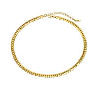 NZVCQVPU Necklace Stainless Steel for Women Curb Chain Link Chain