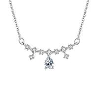 NZVCQVPU Necklaces Aesthetic, Necklaces for Women Oval Link Water Drop Wedding 450mm