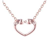 NZVCQVPU Necklaces for Women, 9/18K Chain Necklace Hollow Heart Shape Necklace 45CM