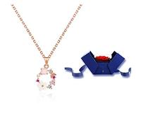 NZVCQVPU Necklaces for Women Girls Rose Wreath Pendant Necklace Women's Jewelry Lucky Wreath Confession Gift Girl Jewelry Pink All-match Necklace Choker Necklaces