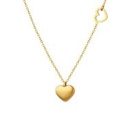 NZVCQVPU Necklaces for Women Stainless Steel, Womens Necklace Fashion Rolo Chain with Heart Pendant 21.5 inch Chain
