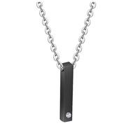 NZVCQVPU Necklaces for Women Stainless Steel, Womens Necklace Fashion Vertical Bar Pendant with Zircon