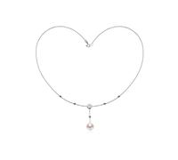 NZVCQVPU Necklaces Pearl Necklace 8-9mm Round 925 Freshwater Pearl Pendant Chain Necklace Send Mother Necklace Decoration Gift Women's Pendants