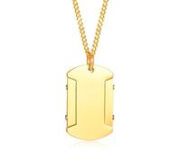 NZVCQVPU Pendant Necklace for Women, Hip Hop Necklace for Men Stainless Steel Dog Tag Pendant with 24 inch Chain