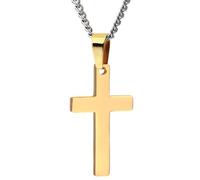 NZVCQVPU Pendant Necklaces for Men, Necklace for Women Fashion Jewellery Stainless Steel with Cross Pendant 24 inch Chain