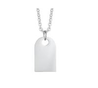 NZVCQVPU Pendant Necklaces for Men, Womens Necklaces Fashion Stainless Steel Dog Tag Pendant with 20 inch Chain