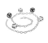 NZVCQVPU Personalized Charming Fans Gesture Dancing Snack Decoration Funny Dice Charm Keychain The Button Glasses Ceiling Fan Chimes Plastic Silver