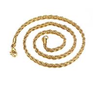 NZVCQVPU Punk Chain Necklace for Men, Womens Stainless Steel Necklaces Rope Chain Necklace 3mm 16 inch