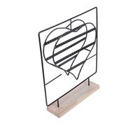 NZVCQVPU Rotating Jewelry Stand Display Organizer Heart-shaped Iron Earring Holder for Earrings Bangles Necklaces Black Jewelry Rack for Vendors Live Stream Display