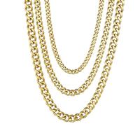 NZVCQVPU Stainless Steel Necklace Chain for Women, Mens Necklaces Fashion Curb Chain Necklace 18-28 inch