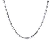 NZVCQVPU Stainless Steel Necklace Chain for Women, Necklace for Men Simple Belcher Chain Necklace 3mm 24 inch