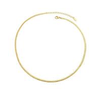 NZVCQVPU Stainless Steel Necklace for Women, Womens Necklace Fashion Curb Chain Necklace 3/5mm 18 inch Chain