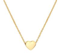 NZVCQVPU Stainless Steel Necklace for Women, Womens Necklace Fashion Rolo Chain with Heart Pendant 20 inch Chain