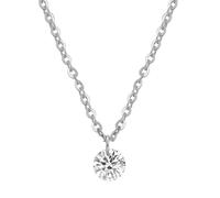 NZVCQVPU Stainless Steel Necklace Women, Necklace for Women Fashion Rolo Chain with Zircon Pendant 20 inch Chain