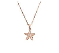 NZVCQVPU Starfish Pearl Perging para mujeres Titanio Cabello de cadena de acero