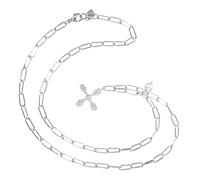 NZVCQVPU Sterling Women Dainty Chain with Pearl and Zircon Elegant Neck for Any Occasion