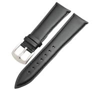 NZVCQVPU strap Retro Watchbands Men 24mm Band Strap Stainless Steel Brushed Buckle Accessories Strap(Color:Type 3 Brown,Size:22mm) (Color : Type 2 Black, Size : 20mm)