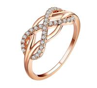NZVCQVPU Sweet Hollow Out With Zircon Ring Christmas Style Birthday Gift Simple Jewelry Luxury Gift
