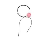 NZVCQVPU Velvet Big Flower Necklace Floral Choker Rose Flower Choker Necklace For Women