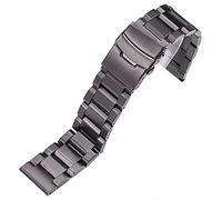 NZVCQVPU Watch Strap Brushed Stainless Steel Wristband 18mm, 20mm, 22mm, 24mm Watchband Bracelet Ladies Watchband Double Push Unfolding Clasp