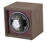 NZVCQVPU Winder Automatic Single Winder Wooden Self-Winding Mechanical Box Watches Storage Winding Case with Quiet Motor PU Leather Adjustable Memory Foam Pillows for Men and Women