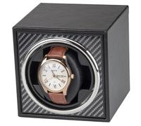 NZVCQVPU Winder Automatic Single Winder Wooden Self-Winding Mechanical Box Watches Storage Winding Case with Quiet Motor PU Leather Adjustable Memory Foam Pillows for Men and Women