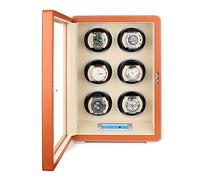 NZVCQVPU Winder Automatic Winder Box Self-Winding Mechanical Dustproof Case with Quiet Motor Dual Power Supply Compatible Spacious for Any Size for Men and Women Watches (Color : 2 Storages)