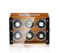 NZVCQVPU Winder Luxury Winder for 2/4/6/9 Watches Watches Display Box with Remote Control LCD Touch Screen LED Illumination TPD Rotation Mode Setting Quiet Motor(B,6+0) Atmosphere Winder
