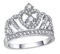 NZVCQVPU Women Stackable Crown Everyday Wear and Special Occasions