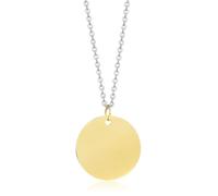 NZVCQVPU Womens Stainless Steel Necklaces, Necklace for Women Simple Ball Chain with Round Pendant