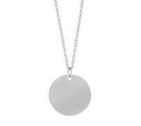NZVCQVPU Womens Stainless Steel Necklaces, Necklace for Women Simple Ball Chain with Round Pendant
