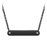 NZVCQVPU Womens Stainless Steel Necklaces, Necklace for Women Simple Jewellery Sideways Bar Pendant