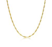 NZVCQVPU Womens Stainless Steel Necklaces, Womens Necklaces Fashion 2.2mm Twisted Chain Necklace 16+2 inch Chain