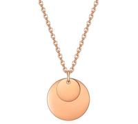 NZVCQVPU Womens Stainless Steel Necklaces, Womens Necklaces Fashion Rolo Chain with Double Round Tag