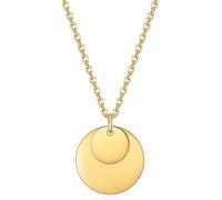 NZVCQVPU Womens Stainless Steel Necklaces, Womens Necklaces Fashion Rolo Chain with Double Round Tag
