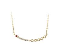 NZVCQVPU Yellow Chains for Women, Long for Girls Yellow Geometric with 0.12ct 45Cm Cute Gifts for Women