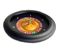 NZVZGKTNTW 18"/45cm ABS Casino Grade Deluxe High Glossy Roulette Wheel, Cwith Double Zero Layout Roulette Wheels For Night Home Game Or Professional