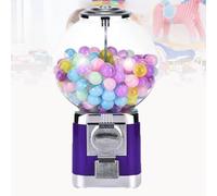 NZVZGKTNTW Gumball Machine,1.26in Ball Bulk Vending Machine W/Key Classic Bubble Capsule Toys Dispenser, Automatic Capsule Vending Machine For Retail Stores(Purple)