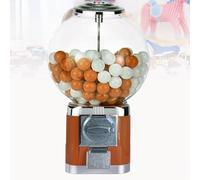 NZVZGKTNTW Gumball Machine,1.26in Ball Bulk Vending Machine W/Key Classic Bubble Capsule Toys Dispenser, Automatic Capsule Vending Machine For Retail Stores(Brown)