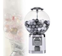 NZVZGKTNTW Gumball Machine For Kids，Bulk Vending Dispenser Countertop Vending Machine With Keys For Toys Candies Capsule Balls, Suitable For 0.39-1.26in Balls(White)