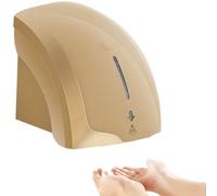 NZVZGKTNTW Hand Dryers Wall Mounted Hand Dryer, 2000W Commercial Electric With Energy Efficient Caloric Balance, For Kitchen, Bathroom, Restaurant, Washroom(Brown)