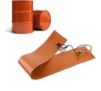 NZVZGKTNTW Silicon Band Oil Drum Heater Tank, Pipe, 20-200L Plastic Metal Barrel Heating Heavy Duty Temperature Controller,30-150°C,110/220V(200L 250 * 1740MM 2000W)