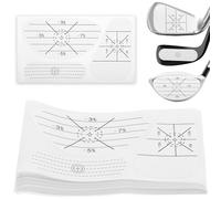 NZWBSHSSP 100 Pcs Golf Impact Tape Set, Self-Teaching Sweet Spot and Consistency Analysis, Golf Club Impact Stickers for Woods Irons and Putters,Useful Training Aid Improve Ball Striking