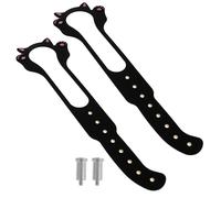NZWBSHSSP 2 Pcs Cat Door Latch with 8 Adjustable Sizes Cat Door Stopper Flexible Cat Door Latch Holder Keep Door Open 1.5" to 8" for Letting Cats In Keeping Dogs Out(2,black)