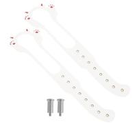 NZWBSHSSP 2 Pcs Cat Door Latch with 8 Adjustable Sizes Cat Door Stopper Flexible Cat Door Latch Holder Keep Door Open 1.5" to 8" for Letting Cats In Keeping Dogs Out(2,white)