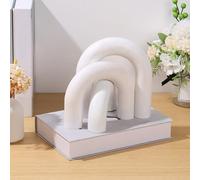 NZWBSHSSP 3Pcs Wood Arch Decor Set Wooden Arches Decorative Object 3 Sizes Arch Bookshelf Decor Set Aesthetic Coffee Table Decor Arch Shelf Ornament for Bookshelf Mantel Entryway 18x17x4cm 14x17x4cm 1