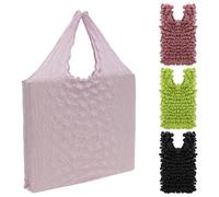 NZWBSHSSP 4Pcs Expandable Shopping Bags for Shopping, Foldable Reusable Grocery Bags, Portable Magic Stretch Pleated Tote Bag for Groceries Travel