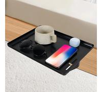 NZWBSHSSP Bedside Shelf Clip On Organizer Bed Side Storage Tray for Top Bunk Bed Space Saving Small Nightstand for Home College Dorm Kids Room Essentials(black)